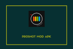 Logo for DroShot Mod AKK - ProShot Crack Mod APK.